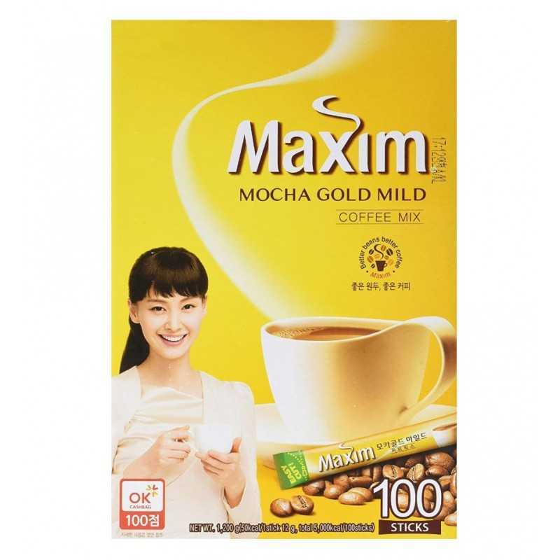 MAXIM Coffee (Mocha Gold) - Café soluble 100 Sticks 