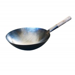 WOK métal fond rond 35.6cm - 14"