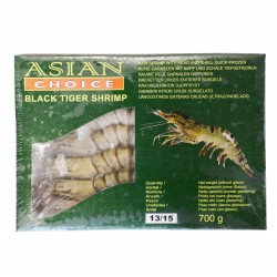 Crevette black tiger entières cru surgelé -13/15 700g