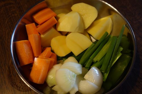 Coupez les légumes