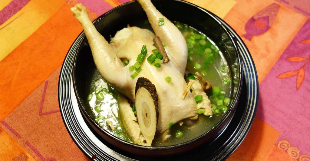 Samgyetang - Soupe de poulet au Ginseng
