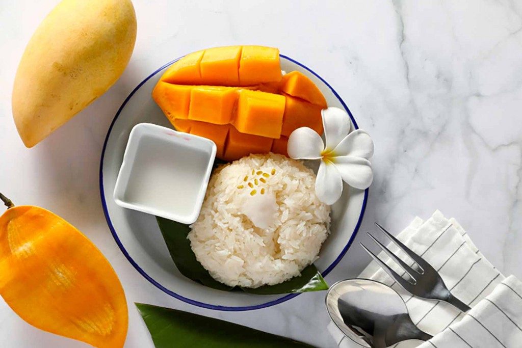Riz Gluant au lait de coco et à la mangue | KHAO NIEW MA MUANG