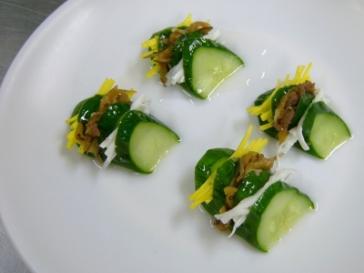 Recette des concombres farcis à la viande de bœuf Coréen - Oiseon